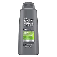 Dove Men+Care Fortifying 2-in-1 Shampoo and Conditioner For Everyday Care Fresh and Clean with Caffeine Helps Strengthen and Nourish Hair 20.4 oz