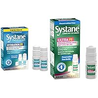 Systane Hydration Multi-Dose & Ultra PF Preservative-Free Eye Drops Twin Pack (2x10ml) & 10ml Bundle