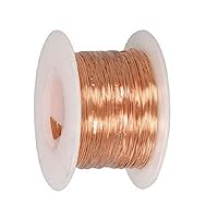 Modern Findings Copper Round Wire 28 Ga 100 Ft Spool (Dead Soft)