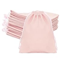 G2PLUS Small Velvet Jewelry Pouches, 20PCS Small Velvet Gift Bags with Drawstring, Pink Velvet Gift Bags, Christmas Gift Bags for Wedding Favors, Candy Bags, Party Favors (4.7''x5.9'')