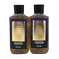 bath&bath Bath and Body Works Oasis For Men 3-in-1 Hair, Face & Body Wash - Value Pack lot of 2 - Full Size (Oasis) 20.0 fluid_ounces