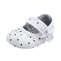 Baby Shoes Polka Soft Walking Dot Prewalker Ruffled -Slip Baby Kids Toddler Baby Shoes Baby Girl Shoes Size 1