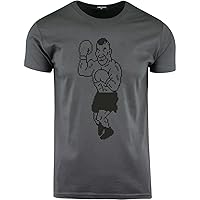 ShirtBANC Mens Mike T Punch Retro Gaming Shirt Boxing Iron Style Tee, S-3XL