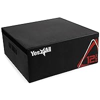 Yes4All Adjustable Soft Plyo Box for Box Jumps - Training Equipment, Ideal for Home Gym, Box Jump Training - 6