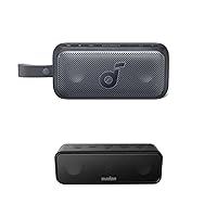 Soundcore Anker 3 Portable Bluetooth Speaker & Motion 300 Portable Speaker, Bluetooth Speaker with Wireless Hi-Res Sound, SmartTune Technology, 30W Stereo Sound, 30W Playback, and IPX7 Waterproof