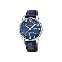 Lotus Watch for men 18429/7 outlet silver stainless steel case blue leather strap, blue, Bracelet