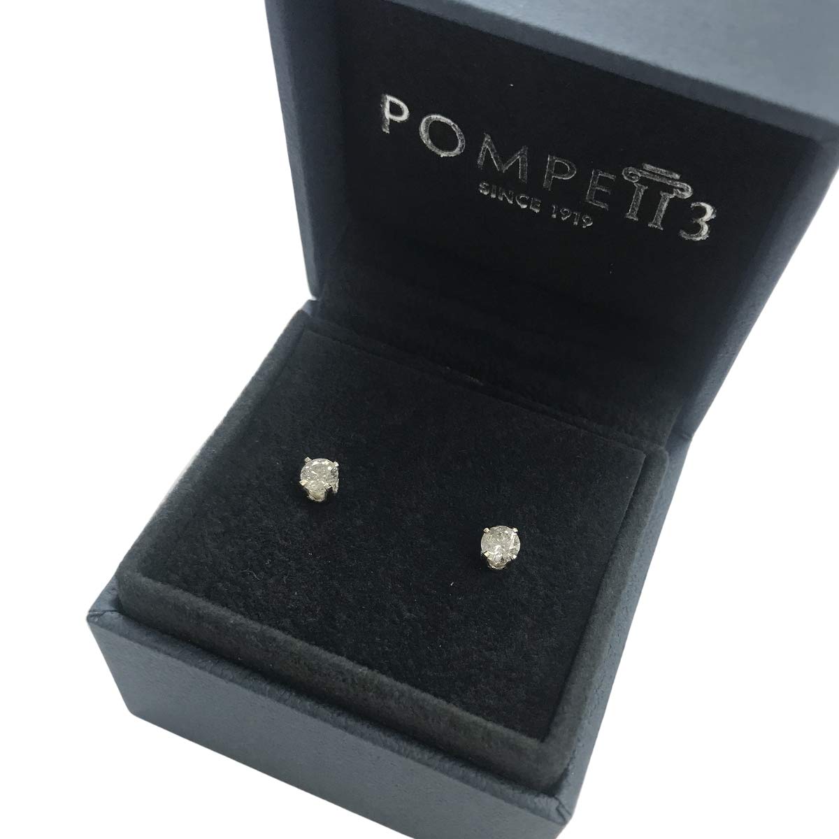 1/2Ct Round Brilliant Cut Diamond Certified Stud Earrings in 14K Gold Setting