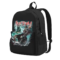 Alestorm Back Through Time Music Band Adult Backpack Lightweight Backpacks Unisex Rucksack Fashion Casual Travel Bag