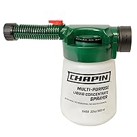 Chapin International G499 Adjustable Rate Dial Hose End Sprayer, 32 OZ, Green