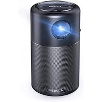 Portable Projector with WiFi, 100 Lumens ANSI, 360° Speaker, 100-Inch Image, 4-Hour Playtime, Frella 1080p Full HD Home Theater System