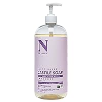 Castile Liquid Soap, Lavender, 32 oz - Plant-Based - Made with Organic Shea Butter - Rich in Coconut and Olive Oils - Sulfate and Paraben-Free, Cruelty-Free - Multi-Purpose Soap