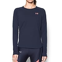 Under Armour Women's Tri-Blend Long Sleeve Solid Midnight Navy Light/Cape Coral Small