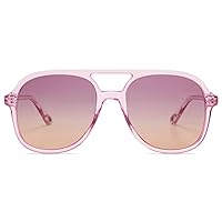 SOJOS Retro Polarized Aviator Sunglasses for Women Men Classic 70s Vintage Trendy Square Aviators