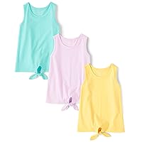 The Children's Place Girls' Sleeveless Tie Front Tank Top