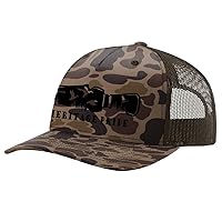 Heritage Pride Duck Hunting Outdoors Scenic Duck Call Mens Embroidered Mesh Back Trucker Hat