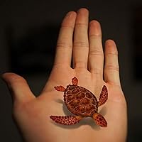 Transfer Tattoo 3D Fish Turtle Reptile Body Art Stickers 5 Sheets