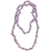 NOVICA Handmade Amethyst Beaded Necklace from Brazil Birthstone Gemstone [16.25 in L x 0.4 in W] 'Lilac and Lavender'
