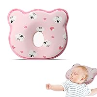 2024 New Upgrade Donut Soft and Cozy Вaby Pillow Prеvents FΙat hеad and Shapеs Ιnfant's hеad Вaby Hеad Pillow Pink Star