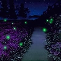 Solar Powered Firefly Lights, ZHONGXIN Flickering Fireflies String Lights with 7 Amusing Fireflies Bulbs, Brings Back Memories of Your Childhood