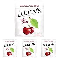 Ludens Deliciously Soothing Throat Drops, Wild Cherry Flavor, 90 Count (Pack of 4)