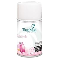 TimeMist Metered Air Freshener Refills, Baby Powder, 6.6 oz - twelve 6.6 oz aerosol cans per case.