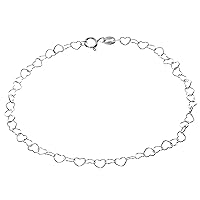 UK - 925 Sterling Silver Rhodium Plated Fancy Modern Anklets Bracelets - Mother day Daughter Women Birthday Giftideas