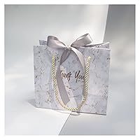 LPHZ915 10pcs/lot Gift Bag Marble Style Candy Boxes Wedding Favors Portable Gift Box Party Favor Decoration Gifts (Color : Light Grey, Size : 18X10X16cm)