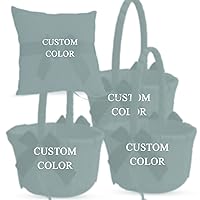 Custom Color Wedding Ring Bearer Pillow and Flower Girl Basket Set – Satin &Ribbons – Pairs Well with Most Dresses & Themes – Splendour Every Wedding Deserves