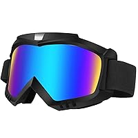 Motorcycle Removable Mask Bicycle Ski Goggles Anti-fog Windproof Sandproof  Men's Riding Goggles