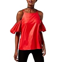 Women's Cold-Shoulder Flutter-Sleeve Top