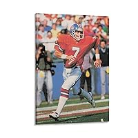 John Elway Sports Star Poster (13) Gifts Canvas Painting Poster Wall Art Decorative Picture Prints Modern Decor Framed-unframed 08x12inch(20x30cm)