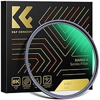 K&F Concept 77mm MC UV Protection Filter with 28 Multi-Layer Coatings HD/Hydrophobic/Scratch Resistant Ultra-Slim UV Filter for 77mm Camera Lens (Nano-X Series)