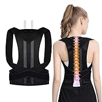 Posture Corrector for Women And Men,for Preventing Hunchback Upper Back Brace, Adjustable Back Straightener for Providing Pain Relief From Neck,Back & Shoulder(L)