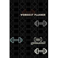 Workout Planner for All Athletes by CONQUEROR/ Training Journal and Fitness Tracker for Men&Women - SIZE(M): 6