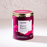 Nectar Superfoods Freeze Dried BERRY BERRY Smoothie Mix | 12 Servings | 10.58 Oz (300 Gram) Container | Mulberry, Strawberry & Banana | No Sugar Added or Preservatives Smoothie Mix | Vegan