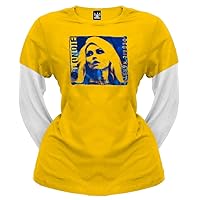 Blondie - Photo Juniors 2Fer Long Sleeve T-Shirt - X-Large Yellow
