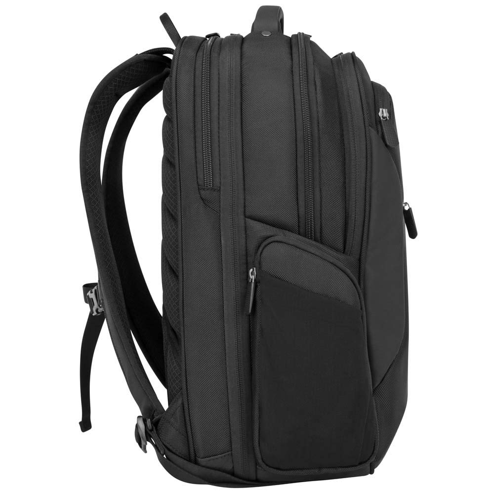 Targus Corporate Traveler Checkpoint-Friendly Professional Business Laptop Backpack with Protective Sleeve for 15.6-Inch Laptop, Black (CUCT02B)