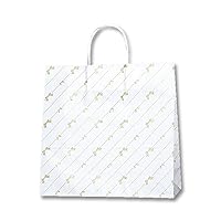 Shimojima Heiko 003256300 Handles, Paper Bags, 25CB, 3 Years, Chasen Ribbon, 12.6 x 4.5 x 12.2 inches (32 x 11.5 x 31 cm), 50 Sheets