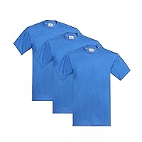 Pro Club Men's 3-Pack Heavyweight Cotton Short Sleeve Crew Neck T-Shirt