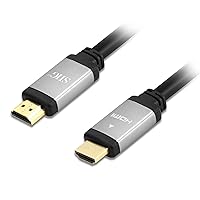 SIIG Ultra High Speed HDMI Cable - 4ft, HDMI 2.1 Cable, Supports high Resolution up to 8K@60Hz, 48Gbps, HDCP 2.2, Dynamic HDR, eARC, Gold Plated, Aluminum Housing (CB-H20Y11-S1)