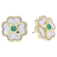 Kate Spade New York Heritage Bloom Studs Earrings Emerald One Size