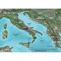 Garmin BlueChart g2 Italy Adriatic Sea v2010.5-v12 microSD Card w/SD Adapter 010-C0772-20