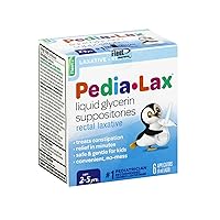 Pedia-Lax - HN-04M9-0JK3 Liquid Glycerin Suppositories, 6 Applicators (Pack of 1)