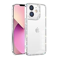 Bonitec Compatible with iPhone Xr Case Clear for Women Girls 3D Glitter Sparkle Bling Case Luxury Shiny Cute Crystal Charms Rhinestone Diamond Bumper Soft TPU Cover Case for iPhone Xr
