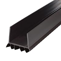 M-D Building Products 43337 36 in. Brown Vinyl Cinch® U-Shape Slide-On Under Door Seal
