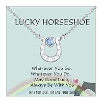 Horseshoe lucky Necklace for Girls Women