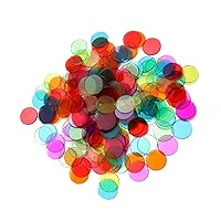 ERINGOGO 600pcs Bingo Chips Counting Markers Math Counters Markers for Game Tokens Learning Counters Disks Markers for Math Practice Poker Chips Child Wafer Plastic Teaching Aids