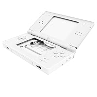White Replacement Full Housing Shell for Nintendo DS Lite, Custom Handheld Console Case Cover with Buttons, Screen Lens for Nintendo DS Lite NDSL - Console NOT Included