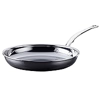 Hestan - NanoBond Collection - Titanium Stainless Steel 11-Inch Frying Pan - Toxin, PFAS, & Chemical Free Clean Cookware, Induction Cooktop Compatible