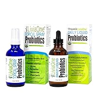 Topical Probiotics Spray and Daily Liquid Probiotics Bundle, 8 Fl Oz (Pack of 2)